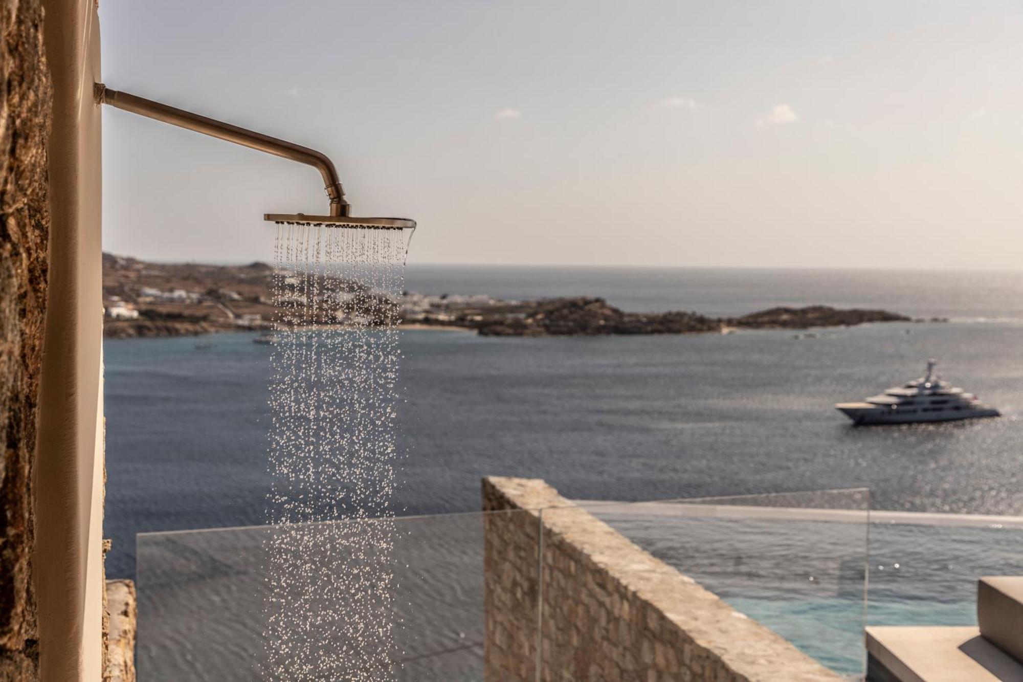 The Skyvilla Mykonos - A Landmark Property With Breathtaking Views Of The Psarou Bay Mykonos Town エクステリア 写真