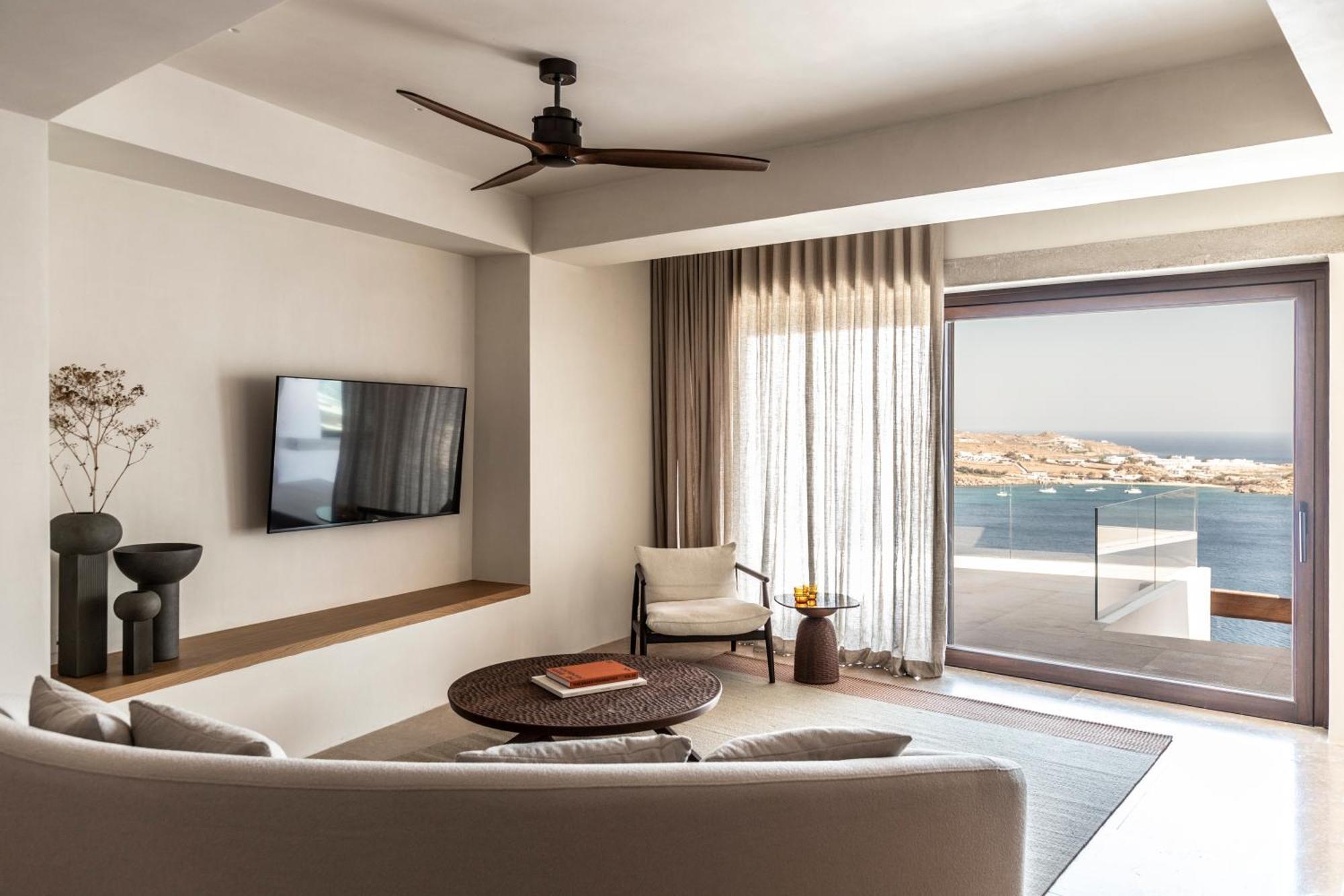 The Skyvilla Mykonos - A Landmark Property With Breathtaking Views Of The Psarou Bay Mykonos Town エクステリア 写真